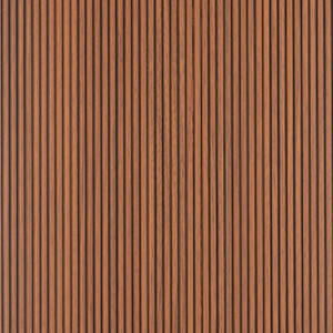 Rounded Mini Slats Polystyrene Wood Slat Walls 94.5 in x 12 in MG-2010 - (Pack of 10) / 78.8 sqft -  Mahogany