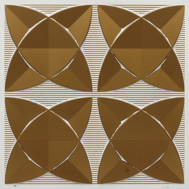 Clover Curve - Faux Tin Glue-Up Ceiling Tile - #369