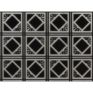 Faux Tin Backsplash Tile - 24 in x 18 in - #3103 - (Pack of 15) / 45 sqft - Antique Silver