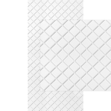 Argyle MirroFlex 4x8 Glue Up PVC 3D Wall Panels - (Pack of  3 and 5) / 96 - 160 sqft