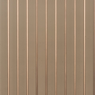 Honeycomb Polystyrene Wood Slat Walls 112 in x 12 in - (Pack of 10) / 93 sqft