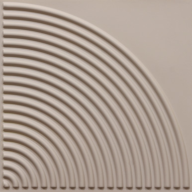 Arc Swell - Peel and Stick - Faux Tin Wall Panels - 12 in x 12 in - #9002 - (Pack of 20) / 20 sqft