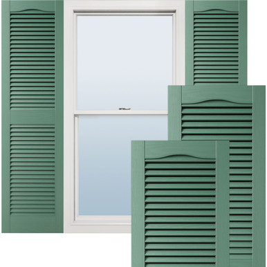 Lifetime Vinyl, Open Louver Shutters, w/Shutter-Loks (Per Pair)