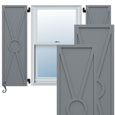 EnduraCore Composite Santa Fe Modern Style Shutters (Per Pair)