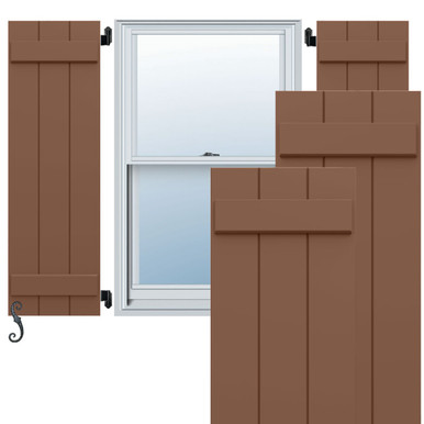 EnduraCore Composite Joined Board-n-Batten Shutters (Per Pair)