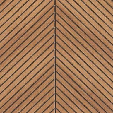 Fan Leaf Polystyrene Wood Ceiling Panels 94.5 in x 12 in - (Pack of 10) / 78.8 sqft