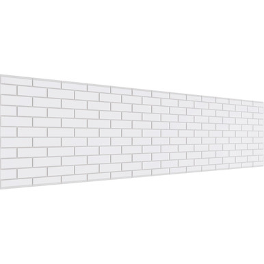 Subway Brick Fretwork Wainscot Wall Panel - (Pack of 4)