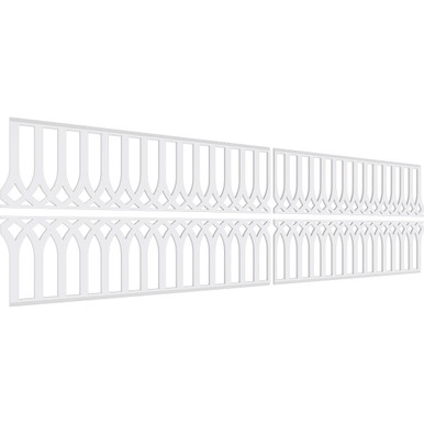Cedar Park Fretwork Wainscot Wall Panel - (Pack of 4)