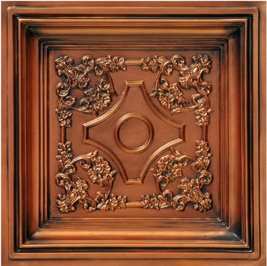LOT # 3076 #DCT03 Antique Copper 24x24 (100 SQ FT) 25 PCS Drop In PVC