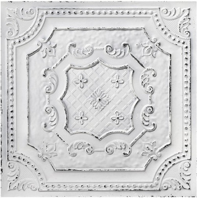 LOT # 3083 #DCT04 Old Black White (100 SQ FT) 25 PCS Drop in / Glue up Ceiling Tile in PVC