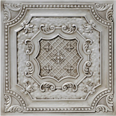 LOT # 3086 #DCT04 Antique White (100 SQ FT) 25 PCS Drop in / Glue up Ceiling Tile in PVC