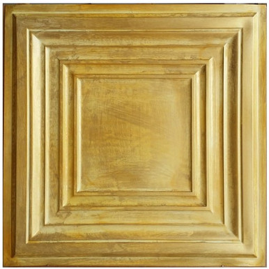 LOT # 3087 #DCT05 Golden (100 SQ FT) 25 PCS Drop in / Glue up Ceiling Tile in PVC