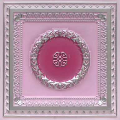 LOT # 3092 #210 Pink Lady (100 SQ FT) 25 PCS Drop in / Glue up Ceiling Tile in PV