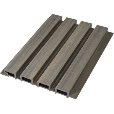 Linear WPC Exterior Wall Slat Panels 94.5 in x 8.62 in - Ancient Wood - (Pack of 5) / 28.27 sqft