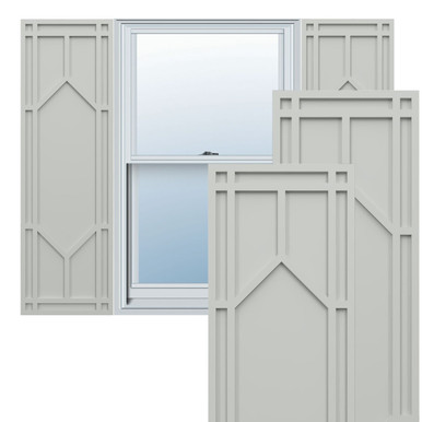 True Fit PVC Shaker Fixed Mount Shutters (Per Pair)
