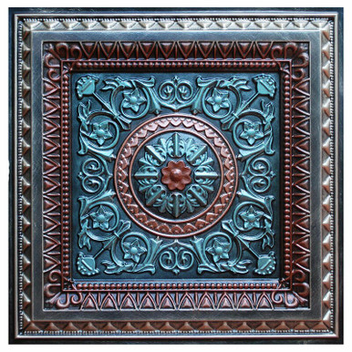 La Scala III - FAD Hand Painted Ceiling Tile 24 in X 24 in - #CTF-001-3