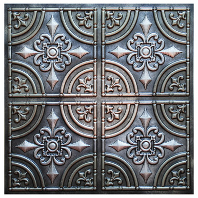 Wrought Iron II - FAD Hand Painted Ceiling Tile 24 in X 24 in - #CTF-008-2