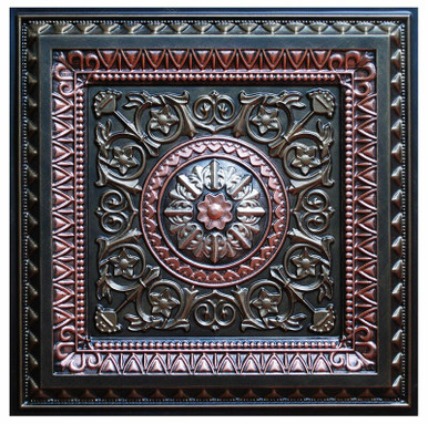 La Scala V - FAD Hand Painted Ceiling Tile 24 in X 24 in - #CTF-001-5
