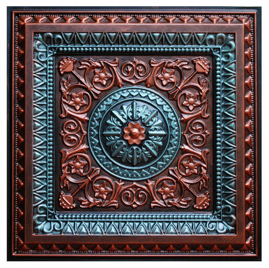 La Scala VII - FAD Hand Painted Ceiling Tile 24 in X 24 in - #CTF-001-7