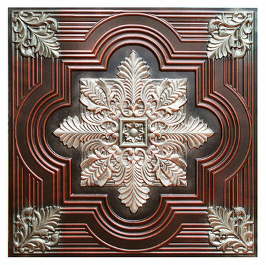 Large Snowflake III - FAD Hand Painted Ceiling Tile 24 in X 24 in - #CTF-003-3