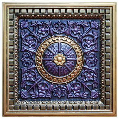 Da Vinci III - FAD Hand Painted Ceiling Tile 24 in X 24 in - #CTF-012-3