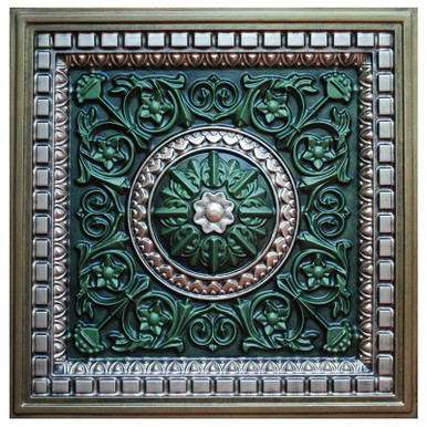 Da Vinci V - FAD Hand Painted Ceiling Tile 24 in X 24 in - #CTF-012-5