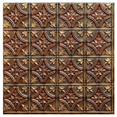 Gothic Reims - FAD Hand Painted Ceiling Tile 24 in X 24 in - #CTF-009