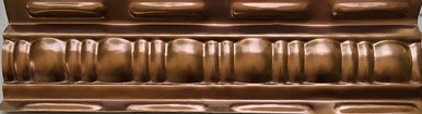 Dots 'N' Dashes - Copper Cornice - 3.4 in. Wide 48 in. Long - #801