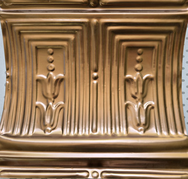 Double Tulips - Copper Cornice - 10.8 in. Wide 48 in. Long - #808