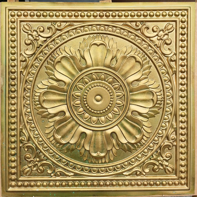 Stucco Crest - Faux Tin Ceiling Tile - 24 in x 24 in - #DCT17