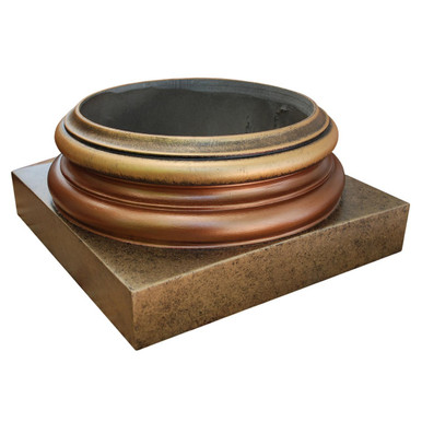 FAD Faux Marble Finish Column Base - #CPBF-AT-ABOGB