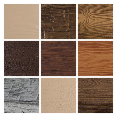 Faux Wood Beam Color and Texture - Sample - 4 in x 4 in