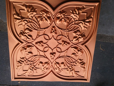 LOT 27 A -PVC-212 (20 SQ FT) 5 PCS Copper/ Glue Up or Drop In