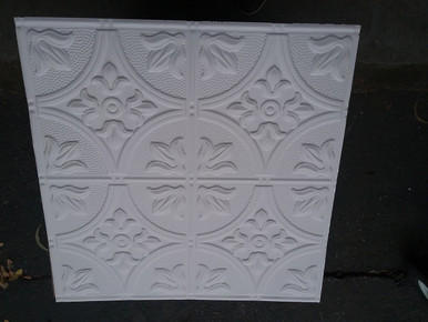 LOT # 36A ALUMINUM #1204 (52 SQ FT) 13 PCS White 24 x 24 Nail Up or Drop In
