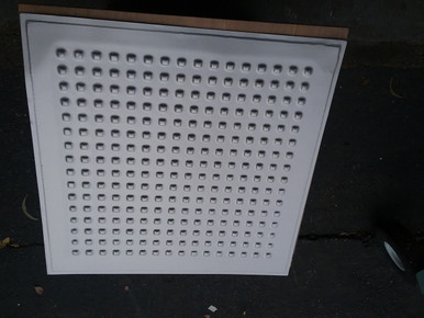 LOT # 37A ALUMINUM #2475 (76 SQ FT) 19 PCS White 24 x 24 Nail Up or Drop In