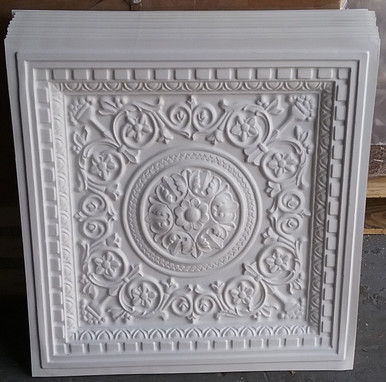 LOT # 69A PVC VC02(188 SQ FT) 47 pcs White Matt 24 x 24 Drop In
