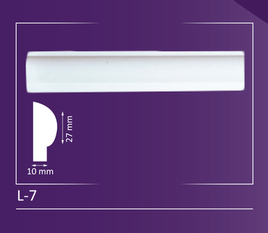 L-7 - Decorative Molding - 1" Wide 4 ln. ft. Long