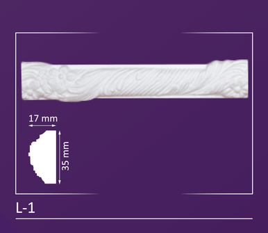 L-1 - Decorative Molding - 2" Wide 4 ln. ft. Long