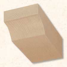 Faux Wood Corbels Doug Fir - Concave - 12 in. Length