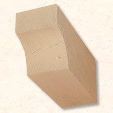 Faux Wood Corbels Doug Fir - Cove - 17 in. Length