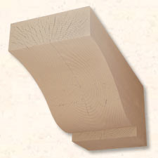 Faux Wood Corbels Doug Fir -Corbel Hand Hewn - 35 in. Length