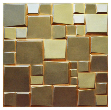 3D Wall Panels - Hand Painted Bamboo Pulp - (Pack of 24 - 64 sq. ft.) - #WPF-005