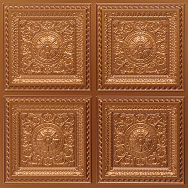 Faux Tin Ceiling Tile - Glue Up - 24"x24" - #291