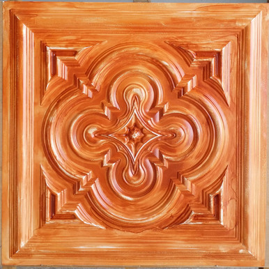 Artisan Medallion - Faux Tin Ceiling Tile - 24 in x 24 in - #DCT36