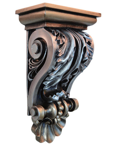 Acanthus Shell - FAD Hand Painted Corbel - #CF-010-2