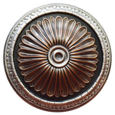 Spatial Projection- FAD Hand Painted Ceiling Medallion 14 in - #CCMF-024