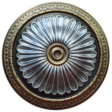 Spatial Projection - FAD Hand Painted Ceiling Medallion 14 in - #CCMF-024-2
