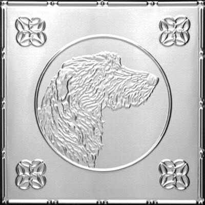 Mans Best Friend  - Tin Ceiling Tile -  24"x24" - #2427