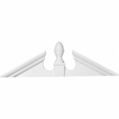 Acorn Urethane Pediment - 55-5/8 in x 4-1/2 in x 12-7/8 in