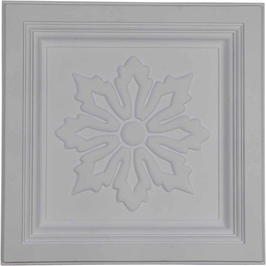 Floral - Urethane Ceiling Tile - 24"x24" - #CT24X24FL